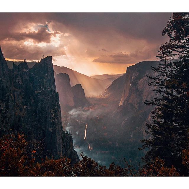 Today, The National Park Service turns 100 years old. I personally feel that I owe so much to the National Parks, for all the wonderful opportunities and experiences each place has provided me in my travels. . In celebration I wanted to re-share a favorite of mine from one of the most iconic National Parks out there,Yosemite National Park. . One of those moments, caught in a downpour while hiking up the valley wall, the sun made an entrance for a brief second. Enough time for me to hurry and snap a couple shots before it disappeared back behind the clouds. . So thankful for what we have here in our own backyards. Cheers, and happy exploring!